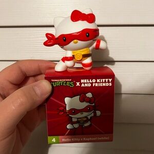 Hello Kitty X Raphael Ninja Turtles Collectible figure with card & Box